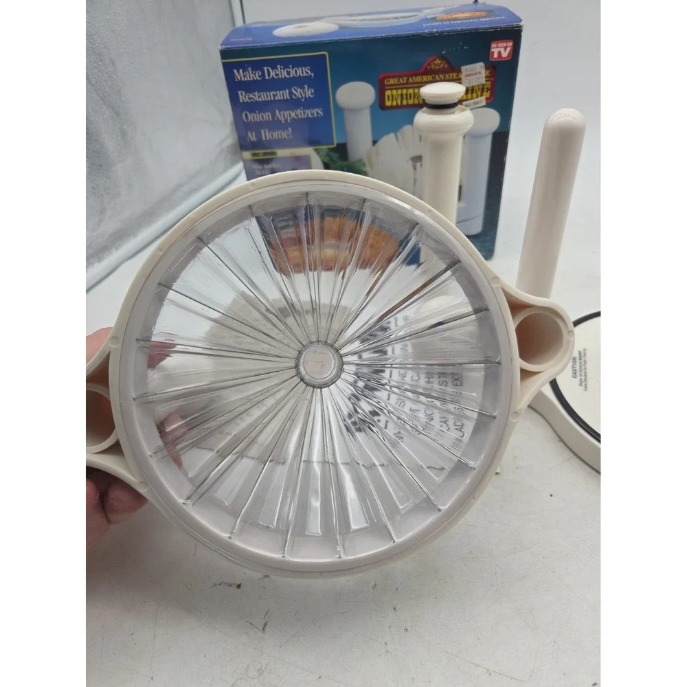 Great American Steakhouse Onion Machine Blooming Onion Cutter Telebrands Box